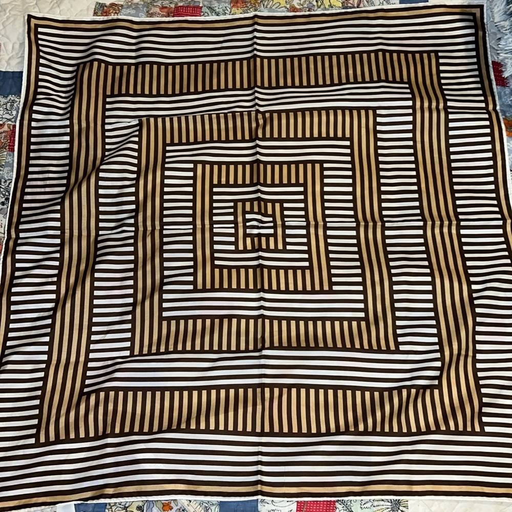 MCM Vintage Vera Neumann abstract square scarf 27”